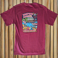 Harpoon Harrys End of Era Memorial Day 2025 T-Shirt- Pirate Maroon
