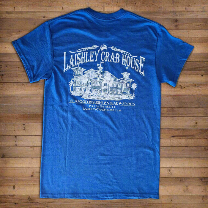 Laishley Crab House T-Shirt- Harbor Blue